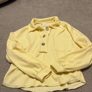 Blu Pepper Light Yellow Knit Top
